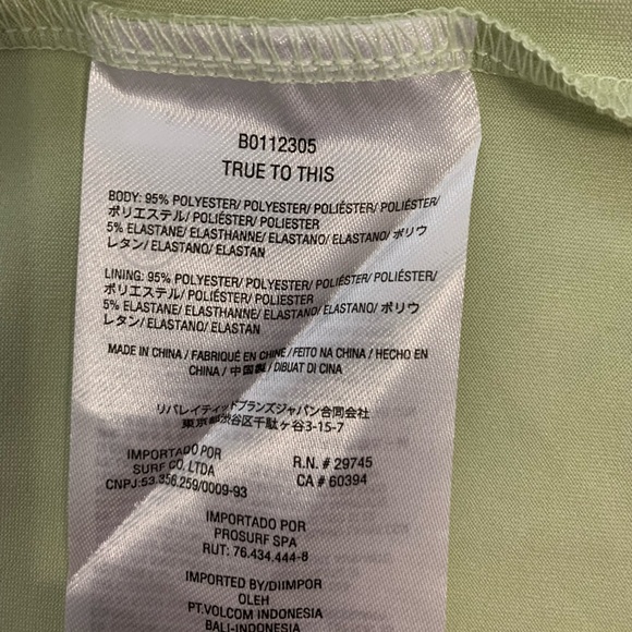 NWT Volcom Cryptogram Green Floral Daisy Print Mesh Crew Neck Baby Tee - Small - Picture 6 of 7